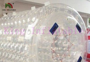 Tahan lama 1.0mm PVC / TPU Air Inflatable Roller CE Disetujui Mainan Air Transparan