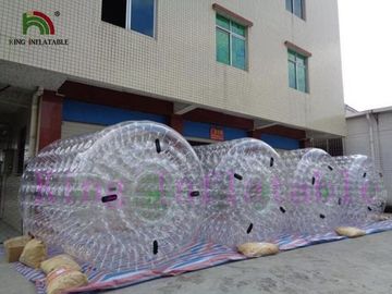 Gelembung Jelas Inflatable Berjalan Di Atas Air Mainan Bergulir Dengan Pengerjaan Disegel Panas