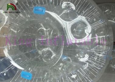 Gelembung Jelas Inflatable Berjalan Di Atas Air Mainan Bergulir Dengan Pengerjaan Disegel Panas