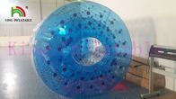 Fantastis Desain Biru Inflatable Air Mainan, PLATO PVC Water Rolling Game Ball