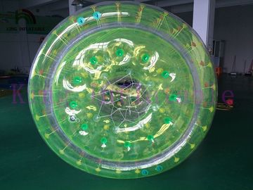 Raksasa Transparan PVC / TPU Inflatable Air Toy Roller Untuk Anak-Anak Dan Dewasa