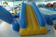 Komersial 0.9mm PVC Tarpaulin Inflatable Big Air Slide Untuk Taman Air