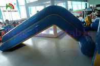 Komersial 0.9mm PVC Tarpaulin Inflatable Big Air Slide Untuk Taman Air