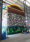 PVC Elephant Colorful Forest Tema Blow Up Board Dry Slide Untuk Backyard Fun