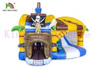 Kustom 0.55mm PVC Bajak Laut Inflatable Jumping Castle OEM Warna Untuk Orang Dewasa Dan Anak-Anak