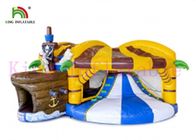 Kustom 0.55mm PVC Bajak Laut Inflatable Jumping Castle OEM Warna Untuk Orang Dewasa Dan Anak-Anak
