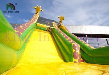 Hijau / Kuning Jerapah PVC Tiup Geser Kering Sesuaikan Geser Untuk Kegiatan Outdoor