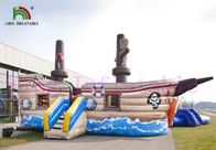 Bajak Laut / Hiu 0.9mm PVC Inflatable Water Park Multiplay / Taman Bermain Berwarna-warni