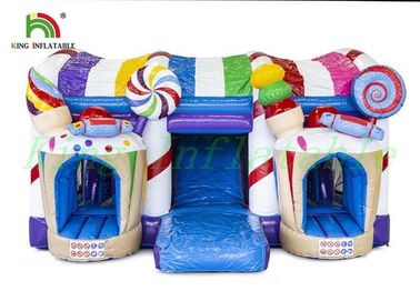 Kids Inflatable Jumping Castle Amazing Candy / Desain Es Krim Dunia