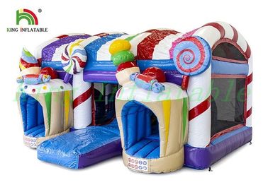 Kids Inflatable Jumping Castle Amazing Candy / Desain Es Krim Dunia