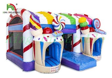 Kids Inflatable Jumping Castle Amazing Candy / Desain Es Krim Dunia