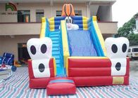 Biru Cat Luar PVC Terpal Dry Slide Inflatable Garden Dry Slides Untuk Pesta