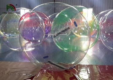 1,0 mm Transparan PVC / TPU Inflatable Walk On Water Ball EN71 Standar