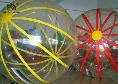 String warna-warni Tahan Lama PVC / PTU Bola Air Berjalan Tiup Dengan Mesin Las Udara Panas