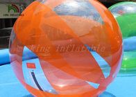 Indoor terbuka 1,0 mm PVC / TPU Inflatable Walk On Water Ball 2m Diameter