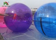 Ungu / Biru Besar 1.0mm PVC Inflatable Walk On Water Ball 2m Diameter Untuk Kolam Renang atau Danau