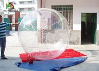 Transparan PVC Jelas / TPU Inflatable Walk On Water Ball Self-Stand Untuk Hiburan Keluarga
