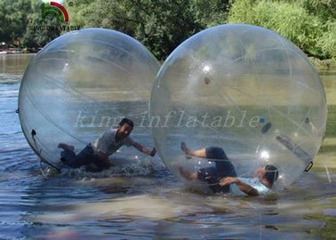 Jelas Transparan PVC 2m Dia Inflatable Aqua Ball / Water Ball Dengan YKK Zipper