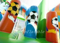Tarpaulin Inflatable Inflatable Football Bouncer Combo Soccer Slide Kering Dan Hambatan