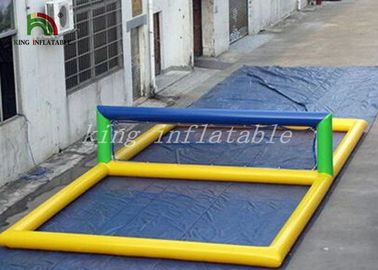 Ukuran Disesuaikan Lapangan Voli Pantai Tiup Kedap Udara Tahan Lama Ukuran 12m (L) * 6m (W) Untuk Anak-Anak Dewasa Bermain
