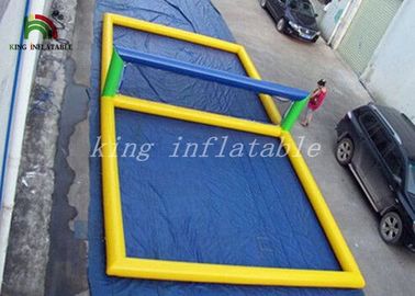 Ukuran Disesuaikan Lapangan Voli Pantai Tiup Kedap Udara Tahan Lama Ukuran 12m (L) * 6m (W) Untuk Anak-Anak Dewasa Bermain