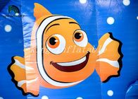 Seluncuran Air Tiup Clownfish Dengan Kolam Renang Oleh PVC Terpal Tahan Lama