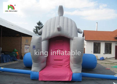 Slide Air Tiup Tiup Tinggi 6m Dengan Kolam Renang Tiup Kecil Untuk Anak-Anak