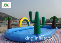 Jungle Inflatable Swimming Pool Elliptic Pool Ranibow Untuk Outdoor PVC