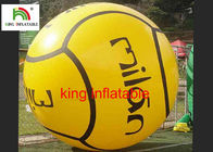 Kuning Inflatable Air Berjalan Bola 1.0 Mm Pvc 45 * 30 * 30cm CE