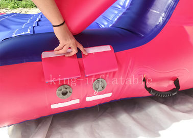 Warna Merah 0,9 mm PVC Tarpaulin Inflatable Sport Game Air Kendala