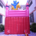 Menyesuaikan Tiup Melompat Castle Dengan Slide Anak Inflatable Bouncer PVC Tarpaulin