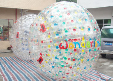 Colorful PVC Inflatable Zorb Bola / Inflatable Rolling Ball Untuk Anak Bersenang-senang