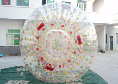 Bola Zorb Inflatable / Bola Rumput Gelembung Tahan Lama Dengan Cincin D Berwarna-warni Untuk Grasslot