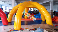 PVC Hot Air Sealed Inflatable Spider Tent / Airtight Frame Posting Yellow Event Tent