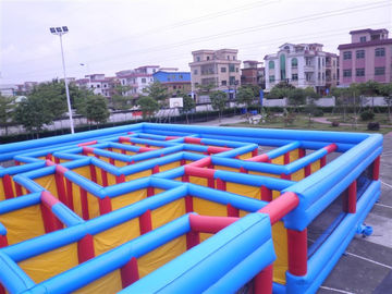 PVC Tarpaulin Inflatable Maze Playground, Inflatable Sports Games Fun