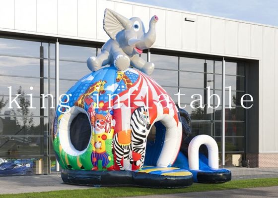 0,55 MM PVC Tarpaulin Circus Elephant Inflatable Jumping Castles