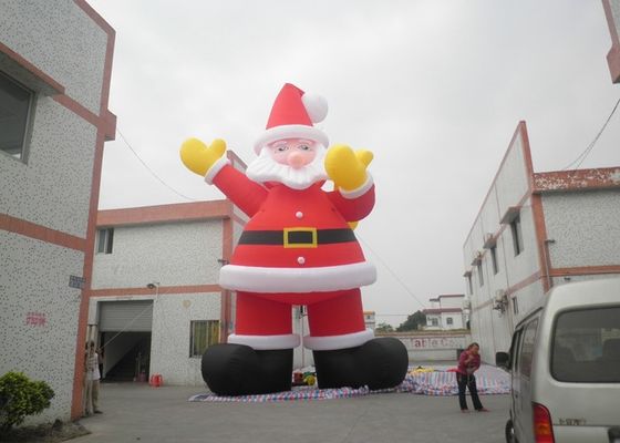 Tahan Api 210D Nylon Xmas Holiday Inflatable Santa Claus