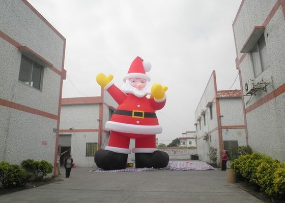 Tahan Api 210D Nylon Xmas Holiday Inflatable Santa Claus