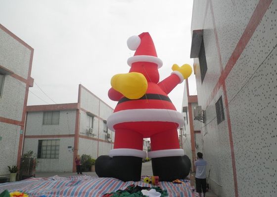 Tahan Api 210D Nylon Xmas Holiday Inflatable Santa Claus