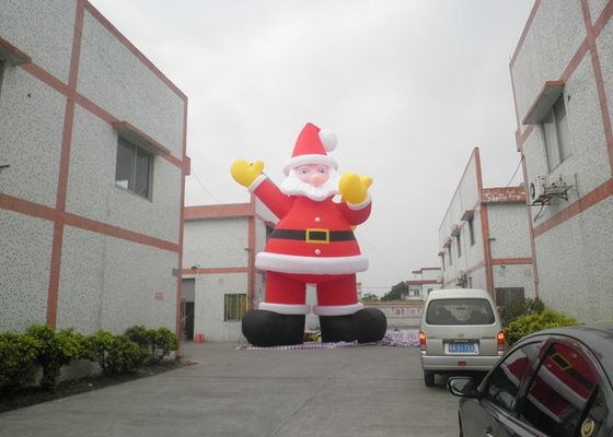 Tahan Api 210D Nylon Xmas Holiday Inflatable Santa Claus