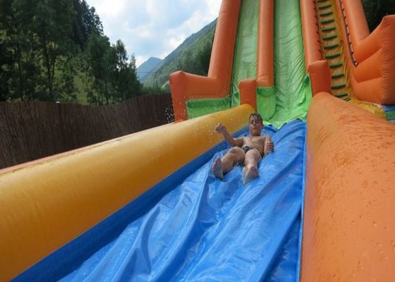 Seluncuran Air Tiup Plato 0,55mm Dengan Kolam Renang