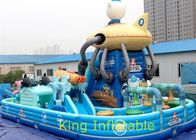 PVC Tarpaulin 20m Dengan 10m Inflatale Jumping Castle Dengan Slide