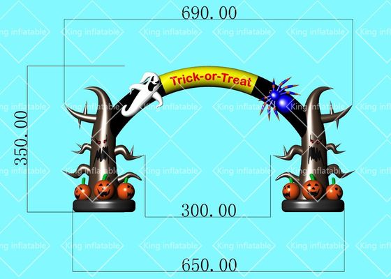 Trik Helloween Luar Ruangan Atau Rawat Lengkungan Labu Tiup Dengan Blower Udara