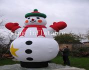 5mH Inflatables Kartun Manusia Salju Natal Untuk Dekorasi Natal Luar Ruangan