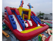 PVC Tarpaulin terbuka Inflatable Water Slide Untuk Anak-Anak Permainan Lucu