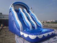 Disesuaikan Tahan Lama Luar PVC Inflatable Water Slide 0,55 mm PVC terpal