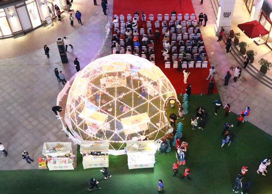 9m Diameter Setengah Kubah Tenda Gelembung Tiup Jelas Untuk Pesta