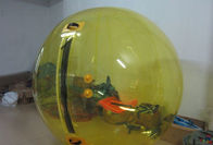 Yellow Ball Inflatable Walk On Water Ball Untuk Hiburan Anak