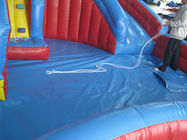 Outdoor Kids Inflatable Water Park Dengan Slide / Inflatable Water Slide PVC Tarpaulin