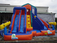 CE Sertifikat Taman Air Inflatable Dengan Slide PVC Tarpaulin Untuk Permainan Air Anak